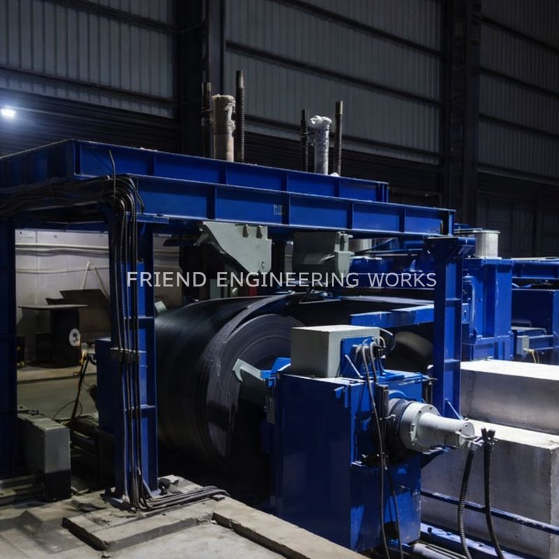 Decoiler Machine - Industrial coil processing equipment manufactured by Friend Engineering Works